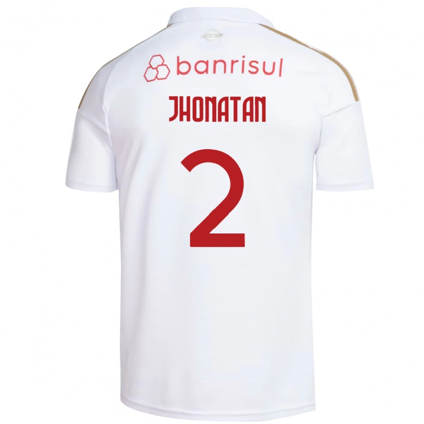 Danxen Kid Jhonatan Almeida De Souza #2 White Red Away Jersey 2026/27 T-Shirt