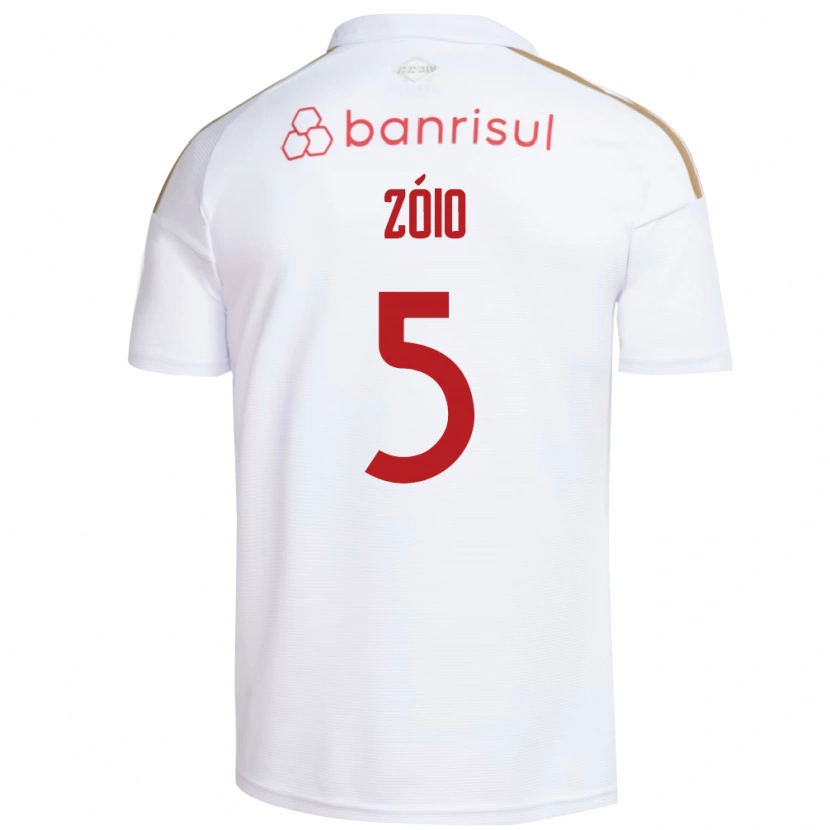 Danxen Kid Zóio #5 White Red Away Jersey 2026/27 T-Shirt