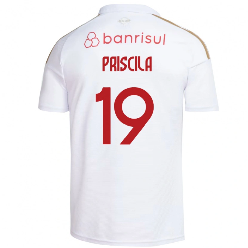Danxen Kid Priscila #19 White Red Away Jersey 2026/27 T-Shirt