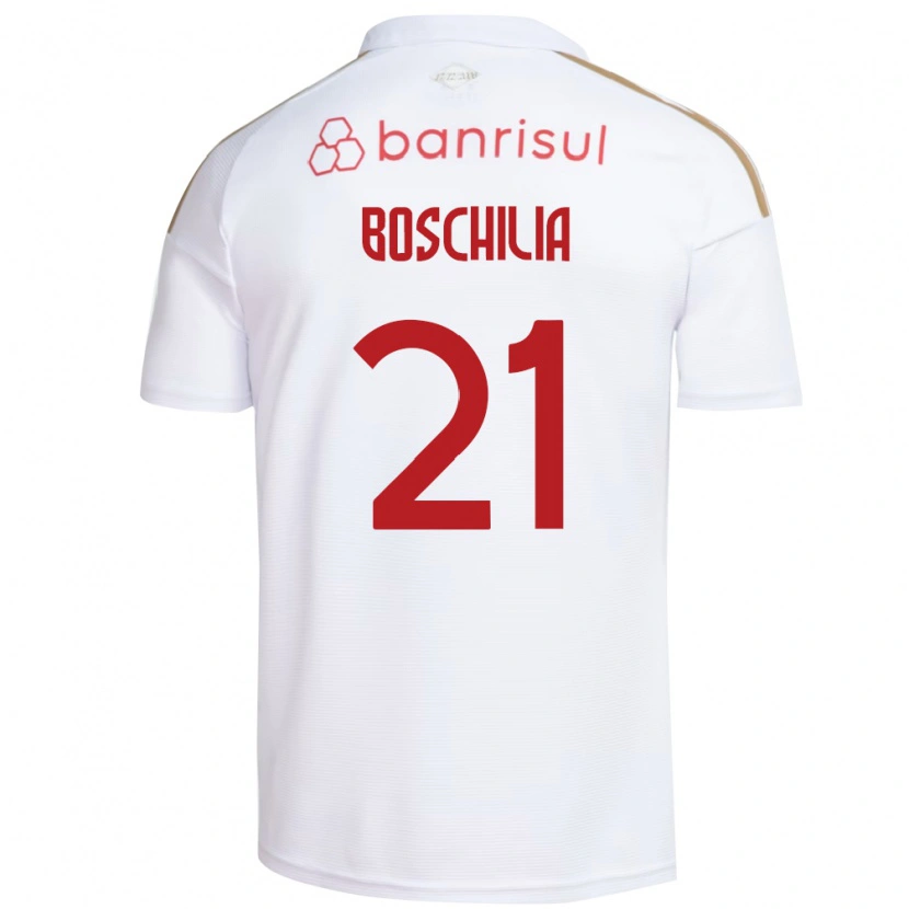 Danxen Kid Gabriel Boschilia #21 White Red Away Jersey 2026/27 T-Shirt