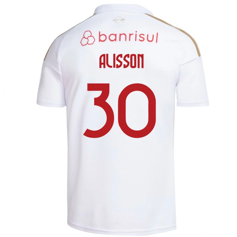Danxen Kid Alisson Rodrigues De Melo #30 White Red Away Jersey 2026/27 T-Shirt