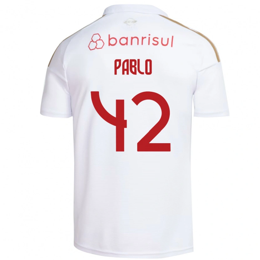 Danxen Kid Pablo #42 White Red Away Jersey 2026/27 T-Shirt