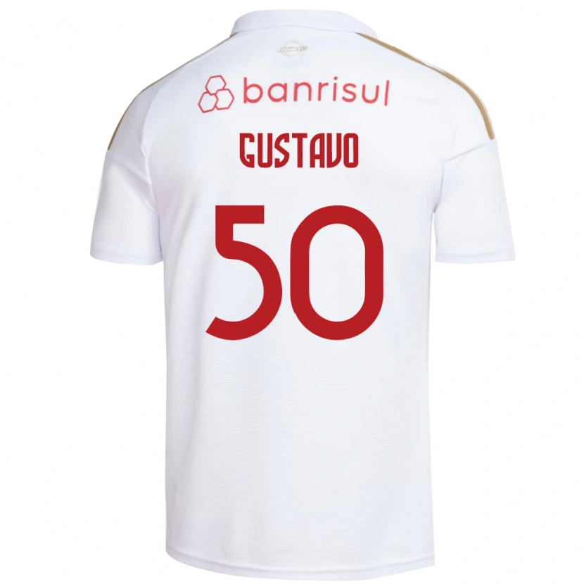 Danxen Kid Gustavo Dos Santos #50 White Red Away Jersey 2026/27 T-Shirt