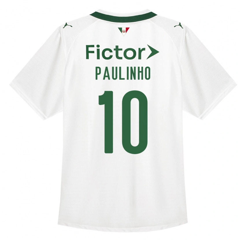 Danxen Kid Paulinho #10 Green White Away Jersey 2026/27 T-Shirt