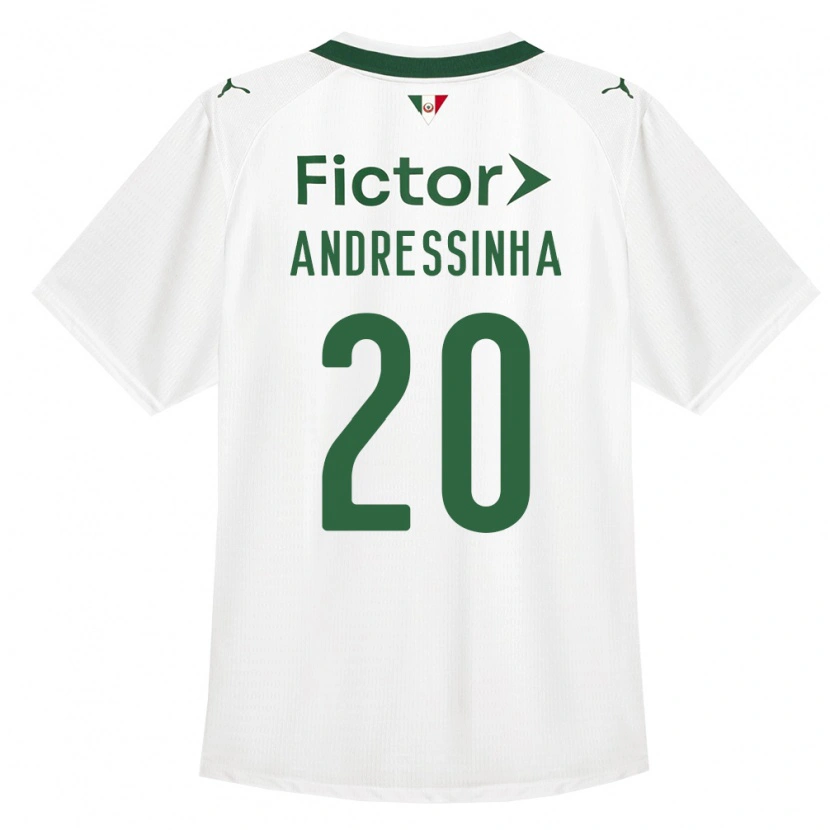 Danxen Kid Andressinha #20 Green White Away Jersey 2026/27 T-Shirt