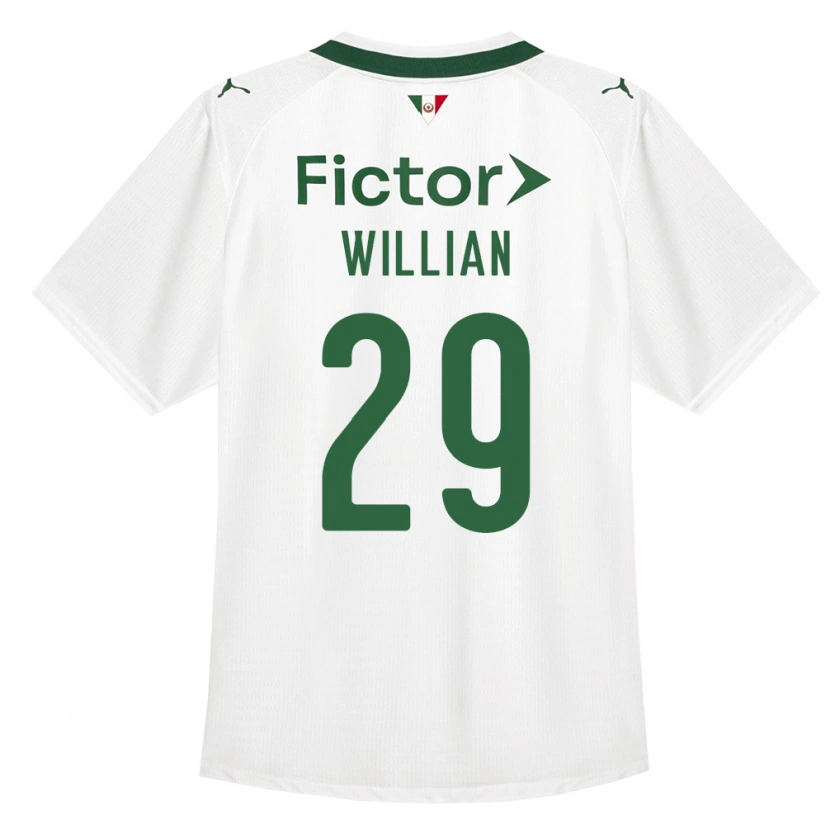 Danxen Kid Willian #29 Green White Away Jersey 2026/27 T-Shirt