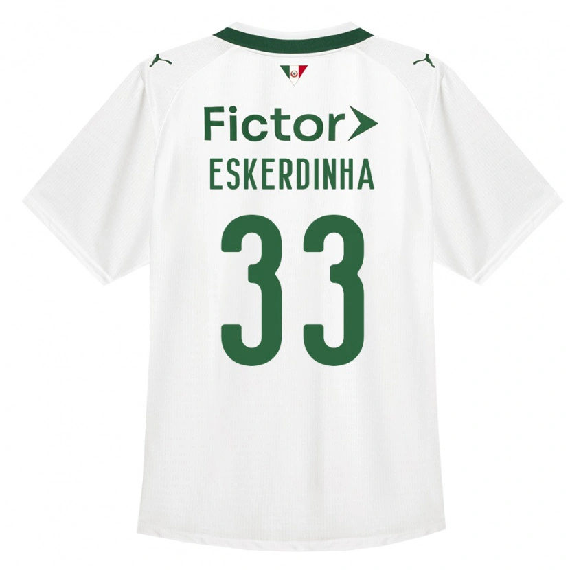 Danxen Kid Eskerdinha #33 Green White Away Jersey 2026/27 T-Shirt