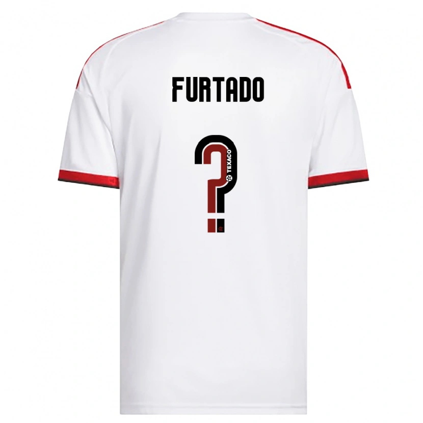 Danxen Kid Lucas Furtado #0 White Red Black Away Jersey 2026/27 T-Shirt