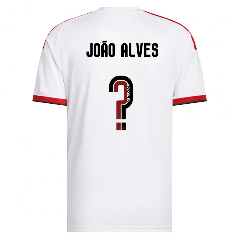 Danxen Kid João Alves #0 White Red Black Away Jersey 2026/27 T-Shirt