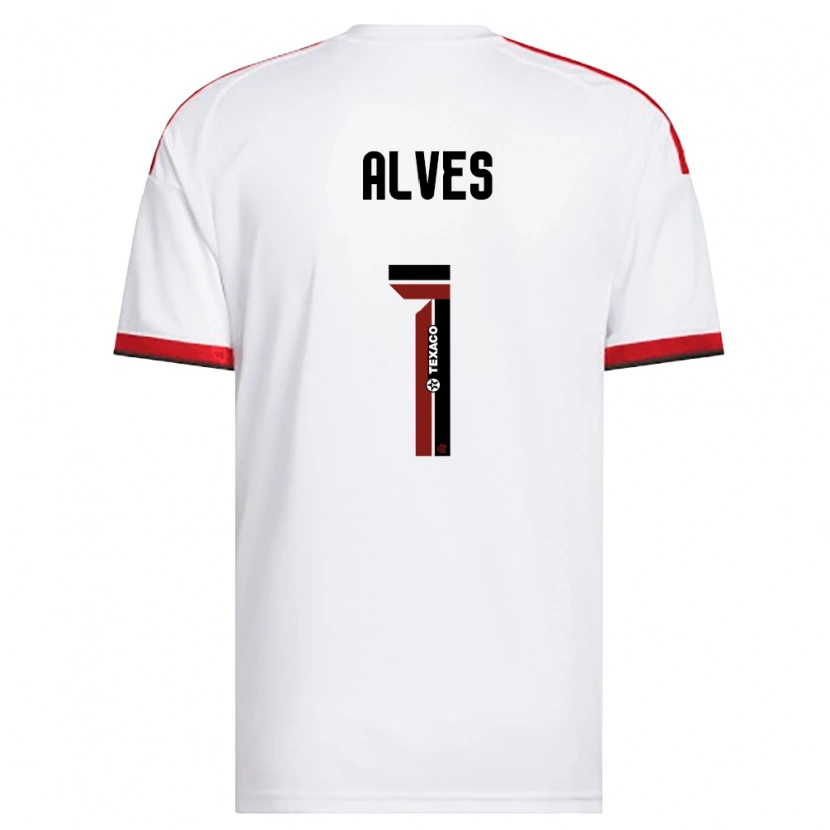 Danxen Kid Diego Alves #1 White Red Black Away Jersey 2026/27 T-Shirt