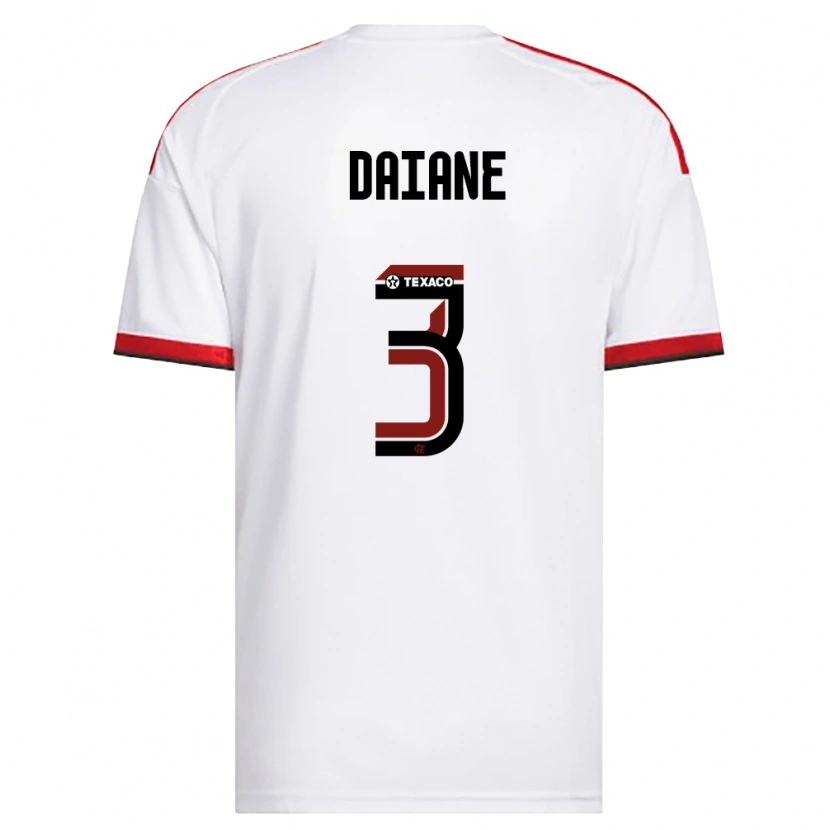 Danxen Kid Daiane #3 White Red Black Away Jersey 2026/27 T-Shirt