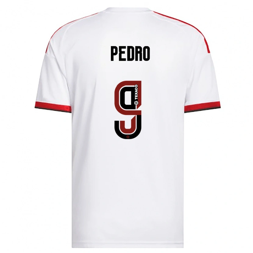 Danxen Kid Pedro Guilherme Abreu Dos Santos #9 White Red Black Away Jersey 2026/27 T-Shirt