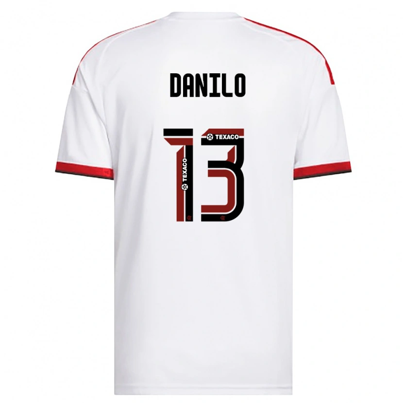 Danxen Kid Danilo Luiz Da Silva #13 White Red Black Away Jersey 2026/27 T-Shirt