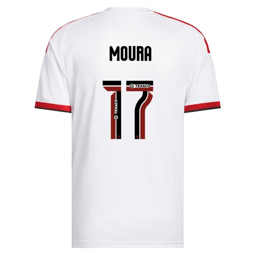 Danxen Kid Hugo Moura #17 White Red Black Away Jersey 2026/27 T-Shirt