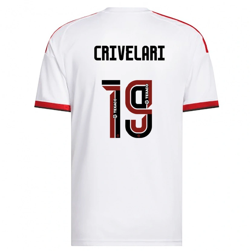 Danxen Kid Crivelari #19 White Red Black Away Jersey 2026/27 T-Shirt