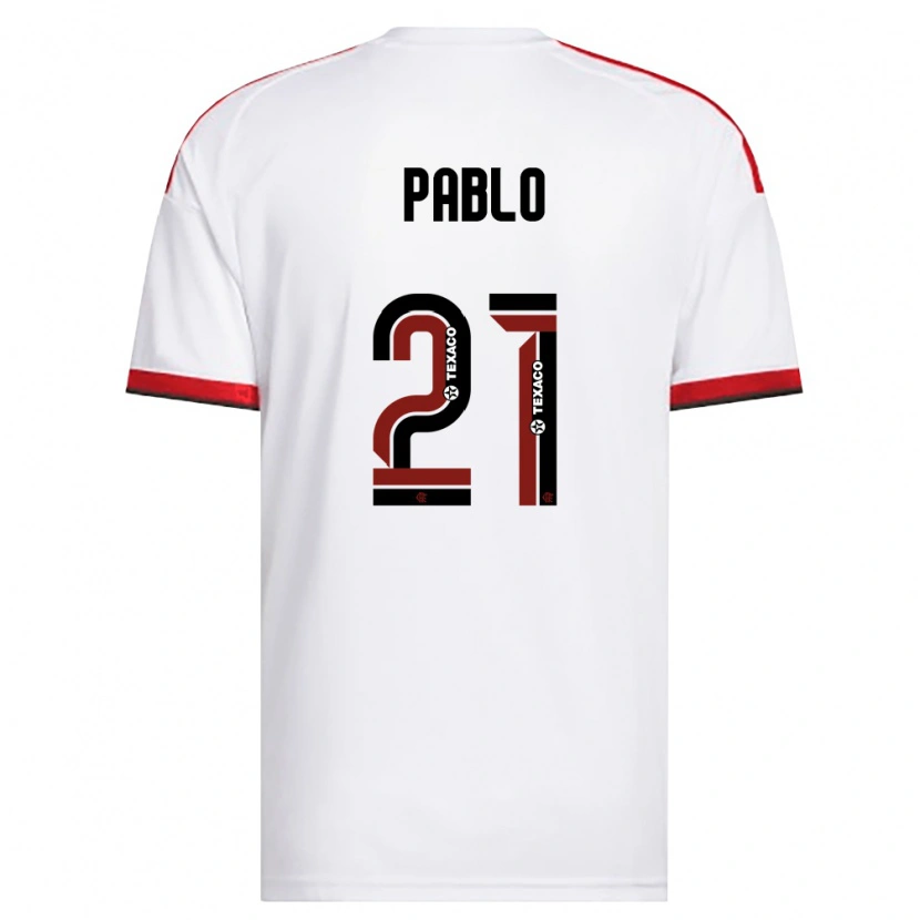 Danxen Kid Pablo #21 White Red Black Away Jersey 2026/27 T-Shirt
