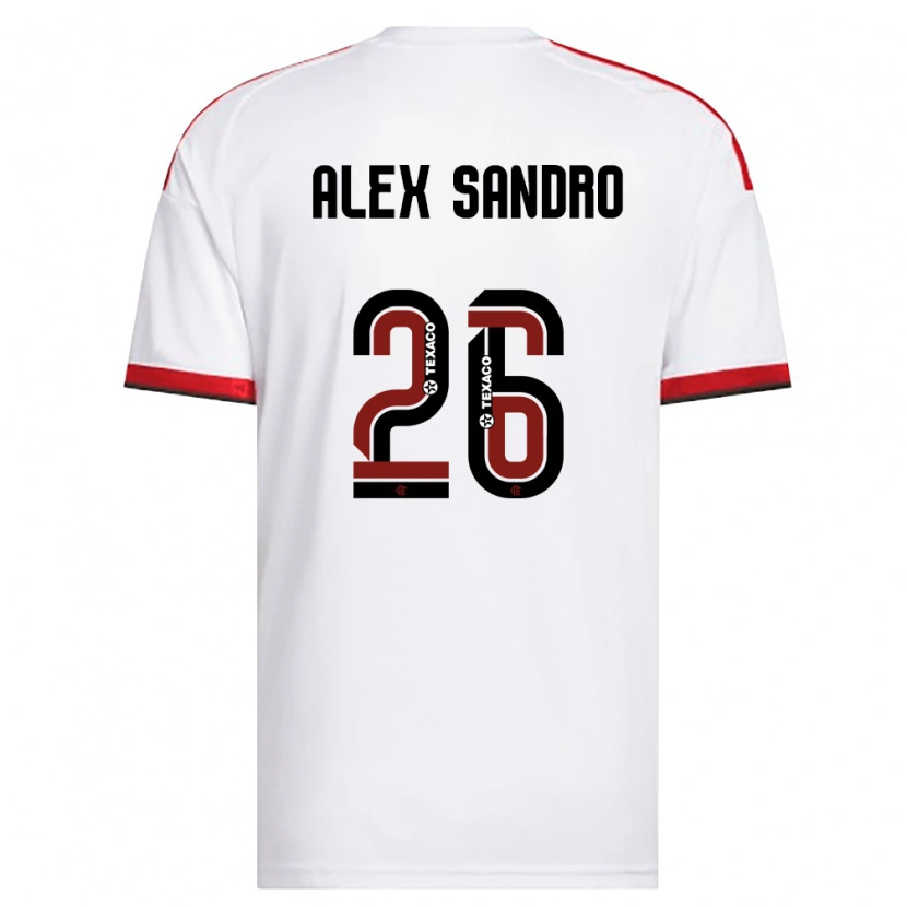 Danxen Kid Alex Sandro #26 White Red Black Away Jersey 2026/27 T-Shirt