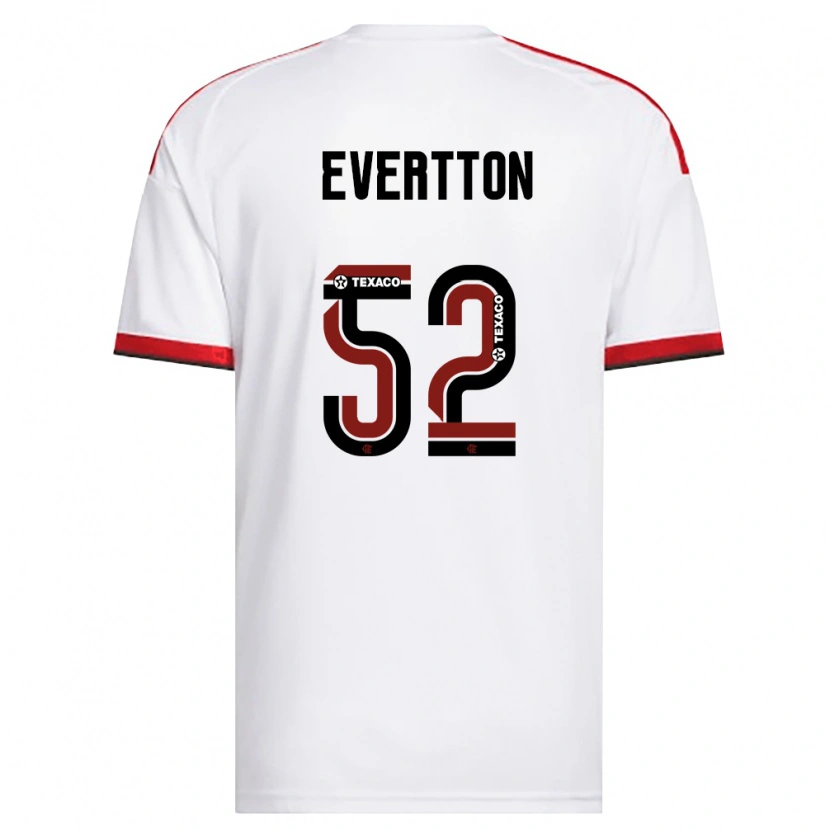 Danxen Kid Evertton Araújo #52 White Red Black Away Jersey 2026/27 T-Shirt