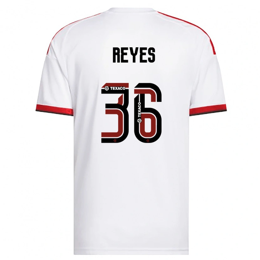 Danxen Kid Diego Reyes Costilla #36 White Red Black Away Jersey 2026/27 T-Shirt