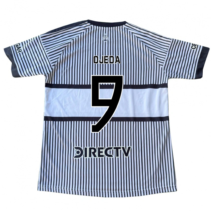 Danxen Kid Andrea Ojeda #9 White Black Yellow Away Jersey 2026/27 T-Shirt