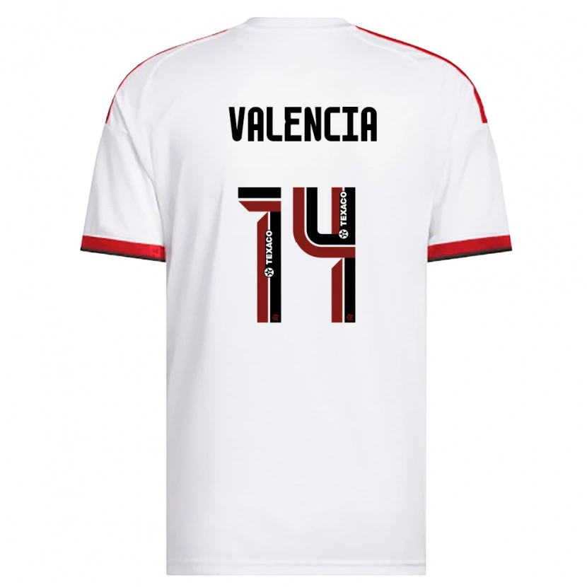 Danxen Kid Anthony Valencia #14 White Red Black Away Jersey 2026/27 T-Shirt