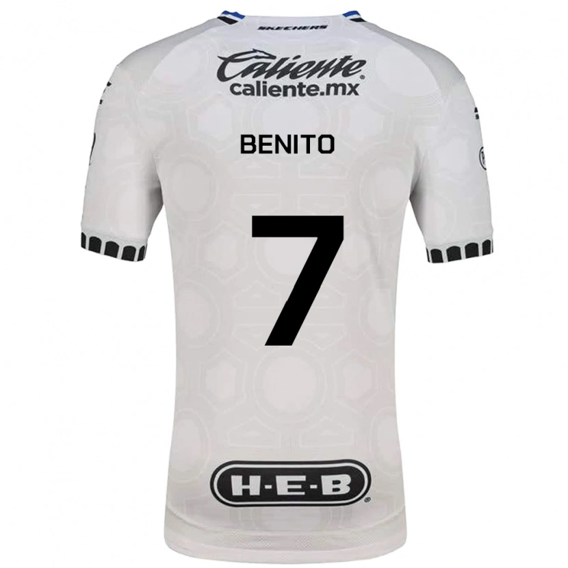 Danxen Kid Iker Benito #7 White Black Blue Home Jersey 2026/27 T-Shirt
