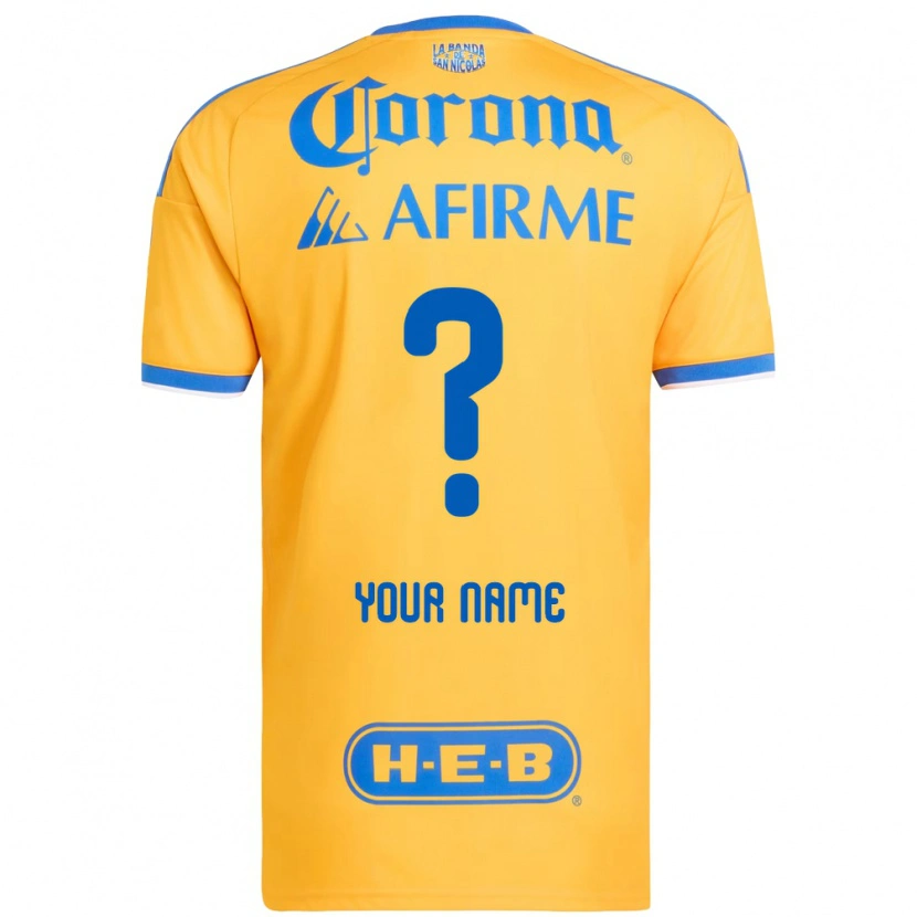 Danxen Men Your Name #0 Yellow Blue Home Jersey 2026/27 T-Shirt