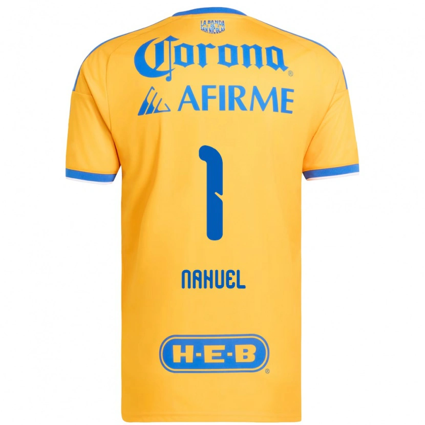 Danxen Men Nahuel Guzmán #1 Yellow Blue Home Jersey 2026/27 T-Shirt