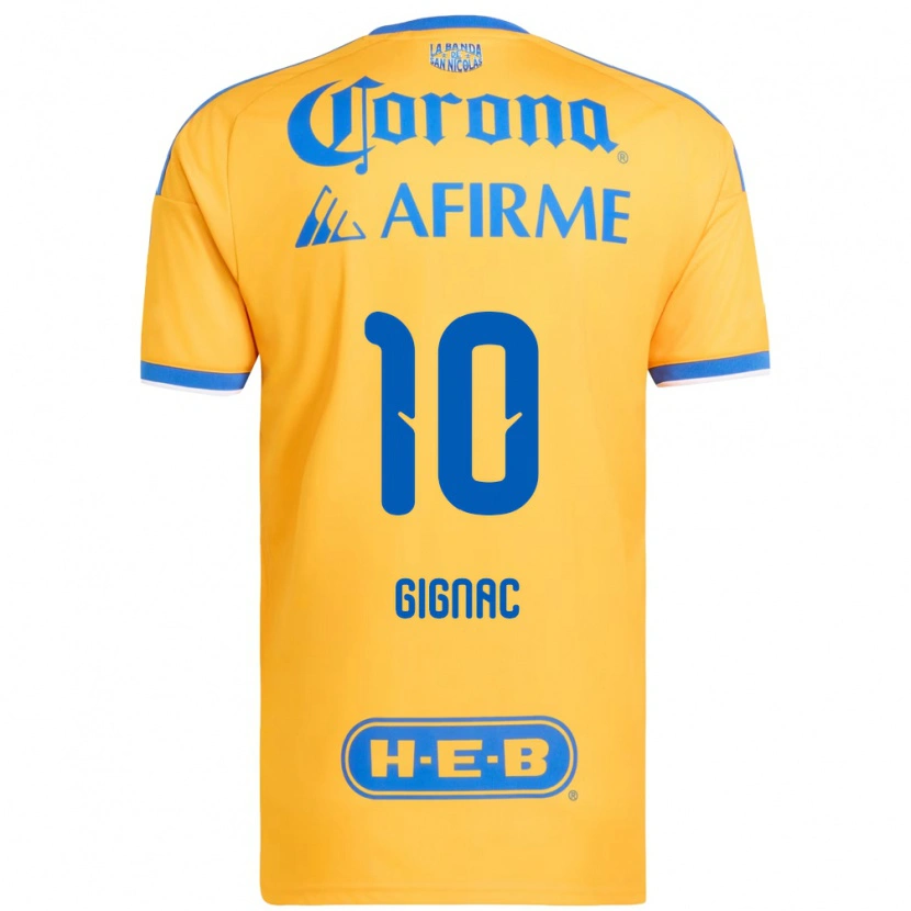 Danxen Men Andre-Pierre Gignac #10 Yellow Blue Home Jersey 2026/27 T-Shirt