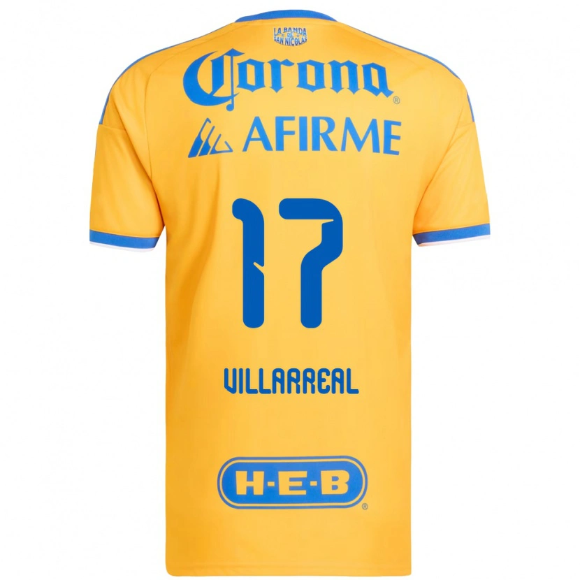 Danxen Men Natalia Villarreal #17 Yellow Blue Home Jersey 2026/27 T-Shirt