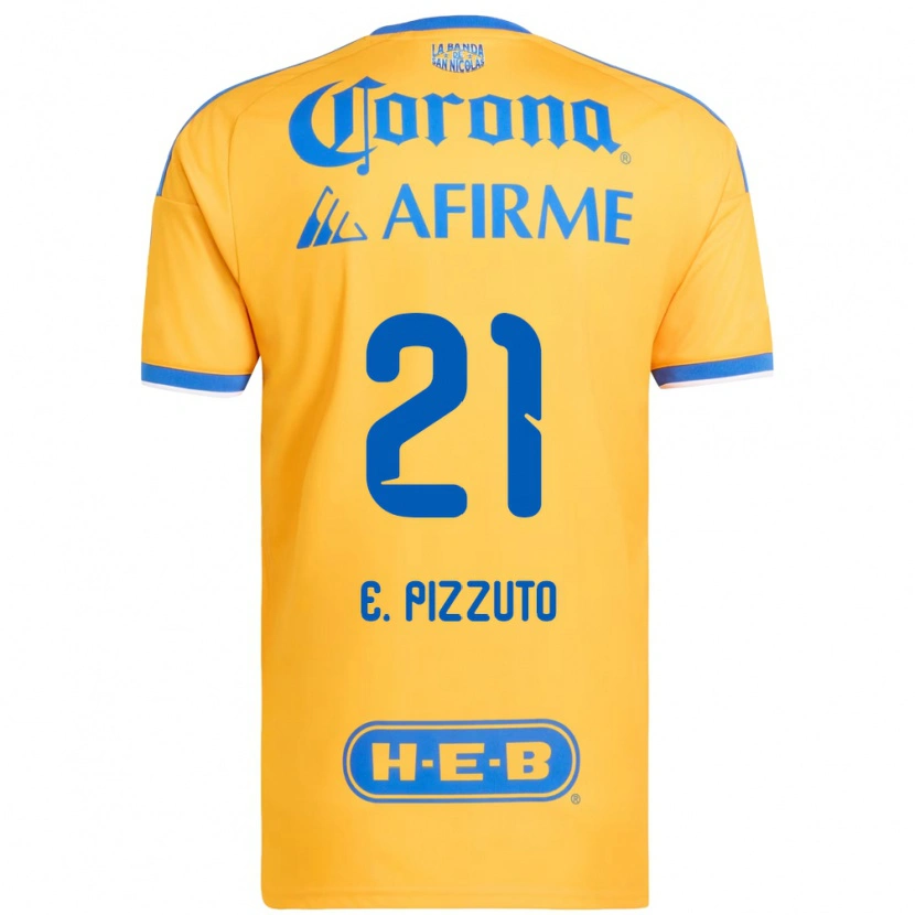 Danxen Men Eugenio Pizzuto #21 Yellow Blue Home Jersey 2026/27 T-Shirt