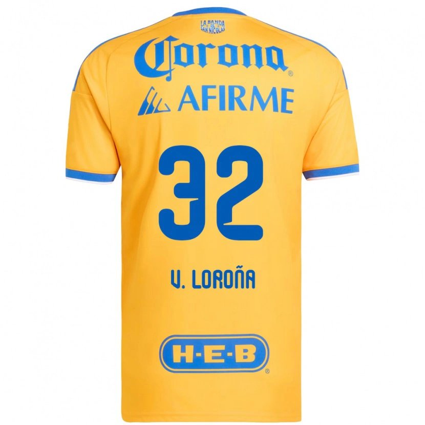 Danxen Men Vladímir Loroña #32 Yellow Blue Home Jersey 2026/27 T-Shirt