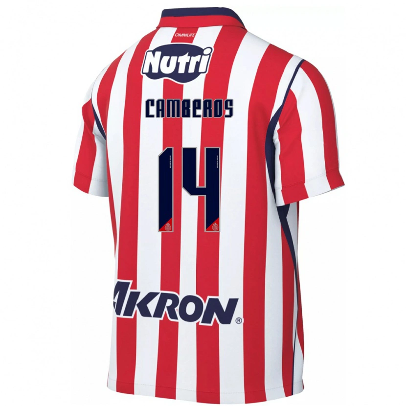Danxen Men Hugo Camberos #14 Red White Home Jersey 2026/27 T-Shirt
