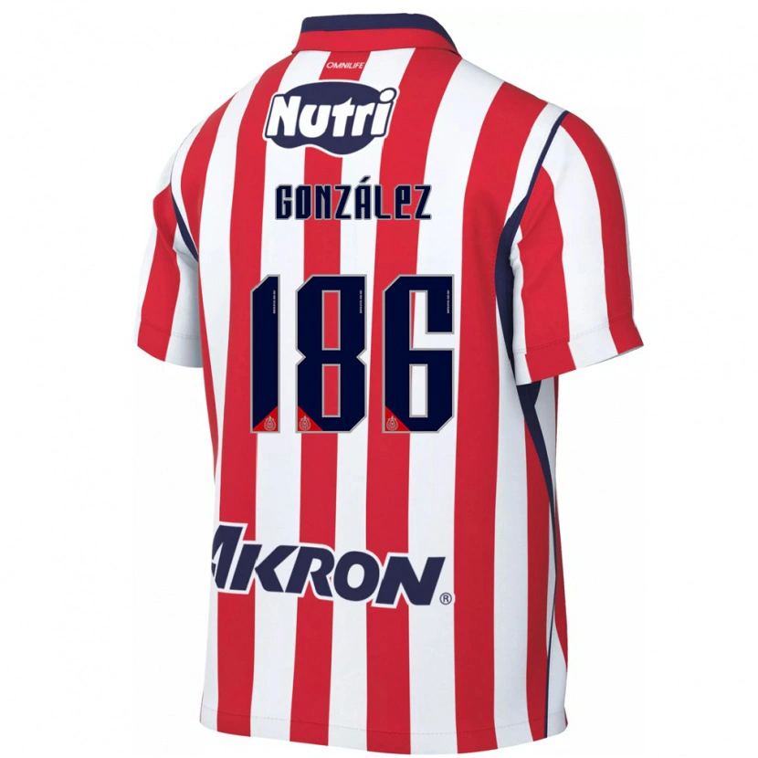Danxen Men Diego González #186 Red White Home Jersey 2026/27 T-Shirt