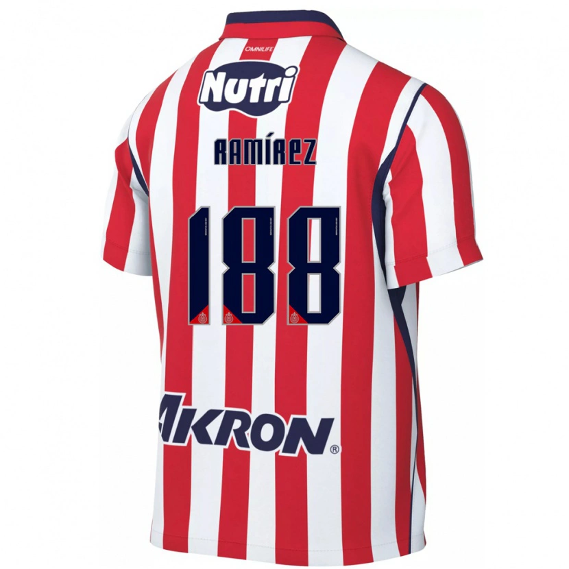Danxen Men Leonardo Ramírez #188 Red White Home Jersey 2026/27 T-Shirt
