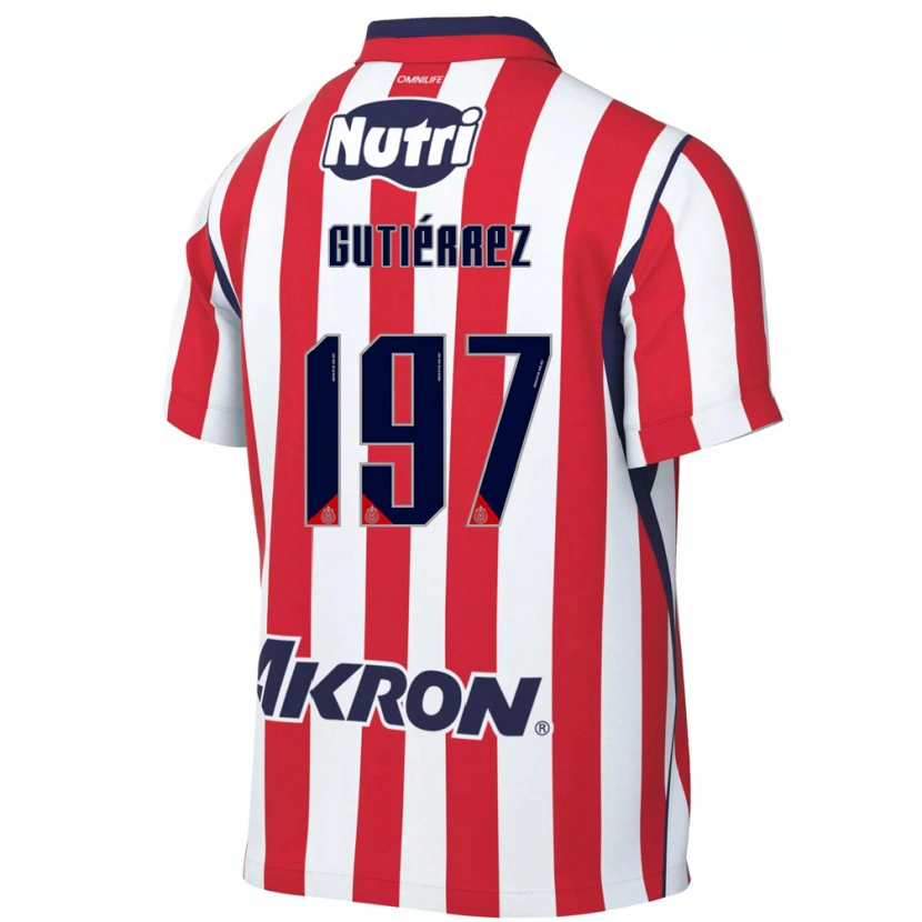 Danxen Men Bryan Gutiérrez #197 Red White Home Jersey 2026/27 T-Shirt
