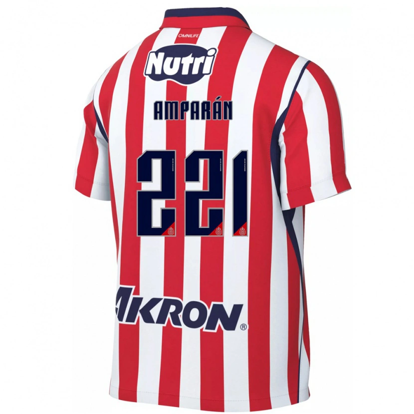 Danxen Men Christian Amparán #221 Red White Home Jersey 2026/27 T-Shirt