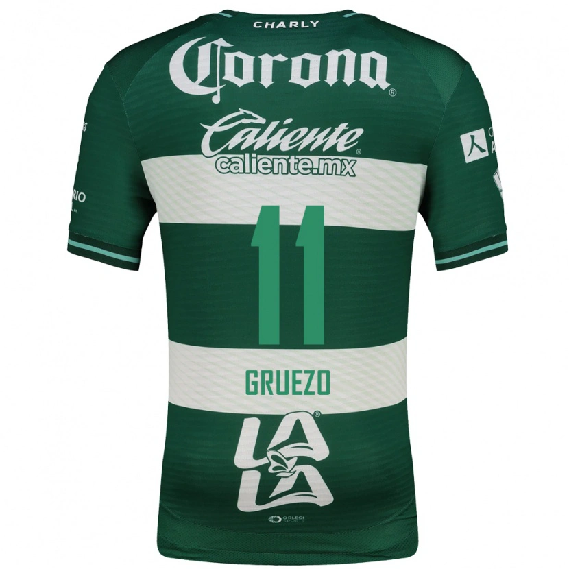 Danxen Men Carlos Gruezo #11 Green White Home Jersey 2026/27 T-Shirt