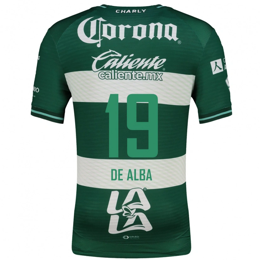 Danxen Men Luisa De Alba #19 Green White Home Jersey 2026/27 T-Shirt