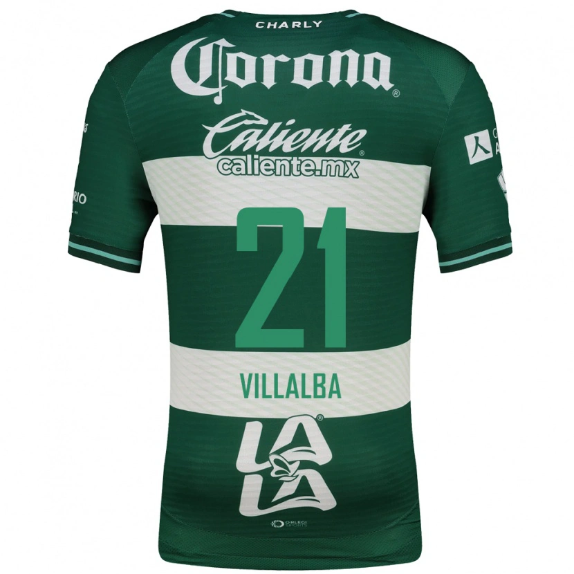 Danxen Men Fran Villalba #21 Green White Home Jersey 2026/27 T-Shirt