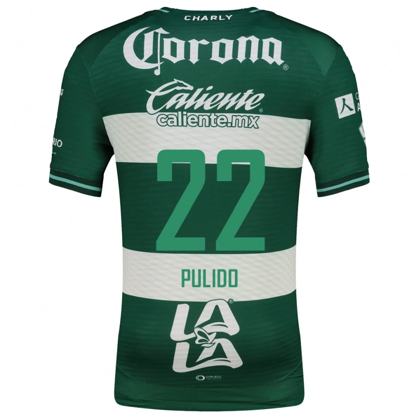 Danxen Men Sheila Pulido #22 Green White Home Jersey 2026/27 T-Shirt