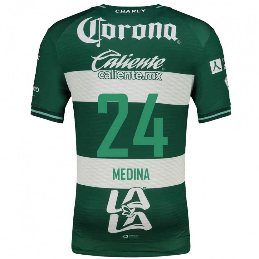 Danxen Men Diego Medina #24 Green White Home Jersey 2026/27 T-Shirt