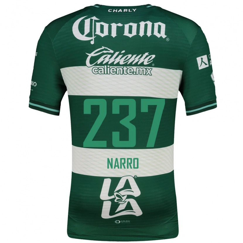 Danxen Men Ernesto Narro #237 Green White Home Jersey 2026/27 T-Shirt