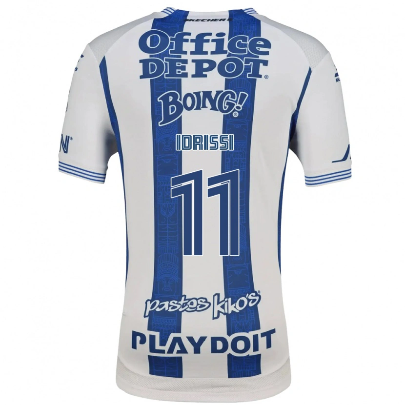 Danxen Men Oussama Idrissi #11 White Navy Blue Home Jersey 2026/27 T-Shirt