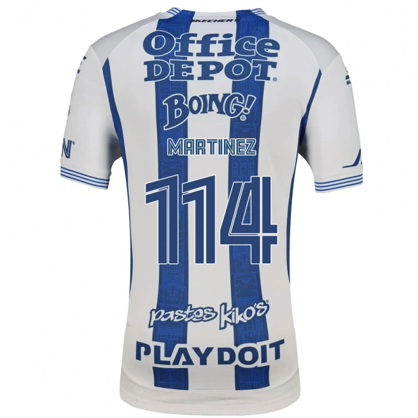 Danxen Men Jesús Martínez #114 White Navy Blue Home Jersey 2026/27 T-Shirt