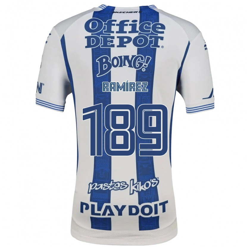Danxen Men Jonatan Ramírez #189 White Navy Blue Home Jersey 2026/27 T-Shirt