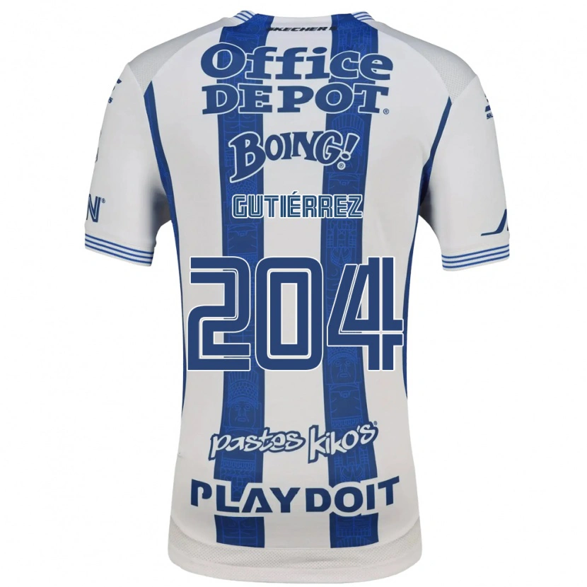 Danxen Men Saúl Gutiérrez #204 White Navy Blue Home Jersey 2026/27 T-Shirt