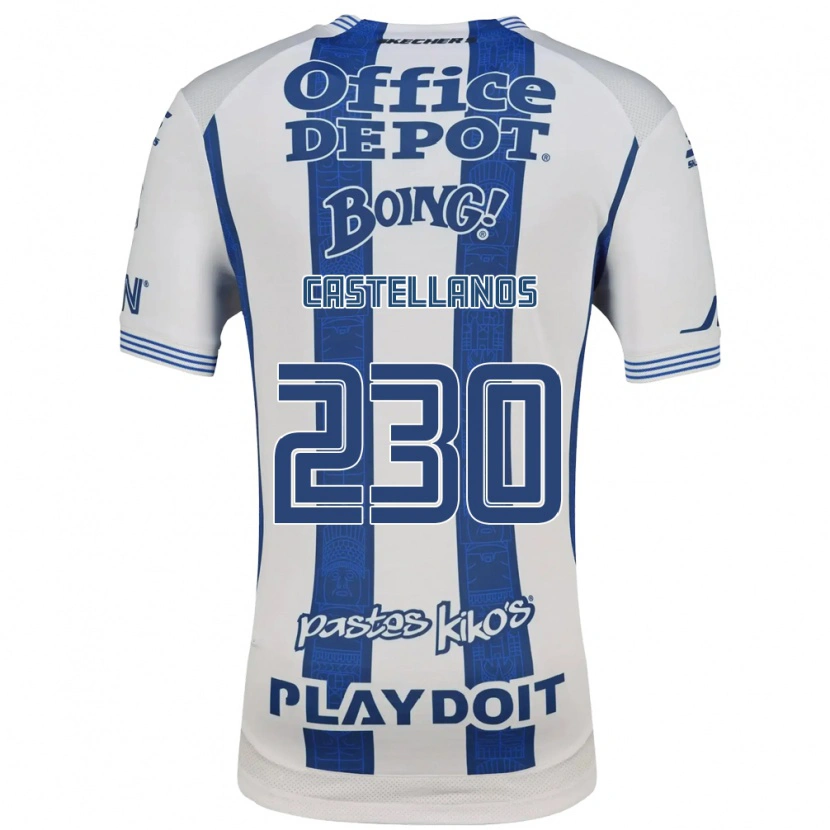 Danxen Men Edson Castellanos #230 White Navy Blue Home Jersey 2026/27 T-Shirt