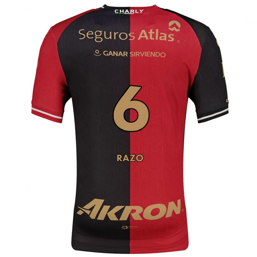 Danxen Men Valeria Razo #6 Red Black Brown Home Jersey 2026/27 T-Shirt