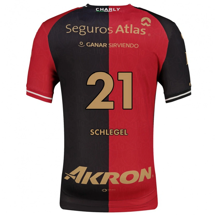 Danxen Men Rodrigo Schlegel #21 Red Black Brown Home Jersey 2026/27 T-Shirt
